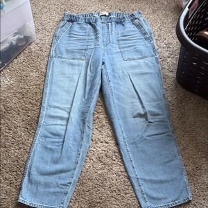 Madewell pull on jeans size Large Tall